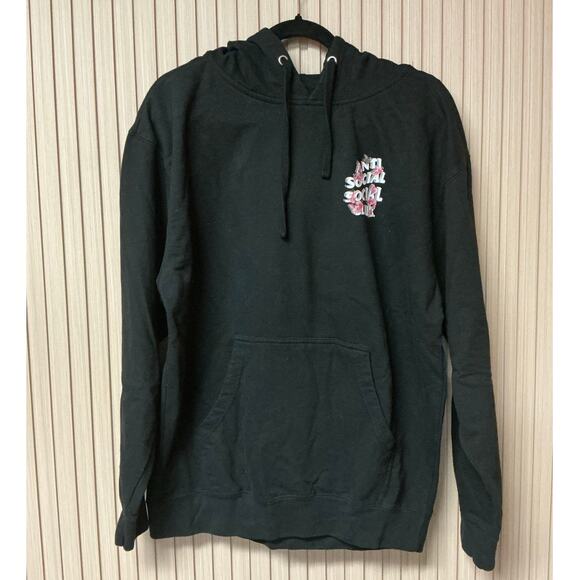Anti Social Social Club 4K Kkoch Black Hoodie Size L - Picture 1 of 6